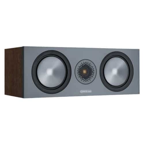 monitor audio bronze center Walnut front