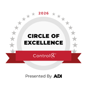 Control4 Circle of Excellence award — SMC Custom Installs, winners 2024 and 2026